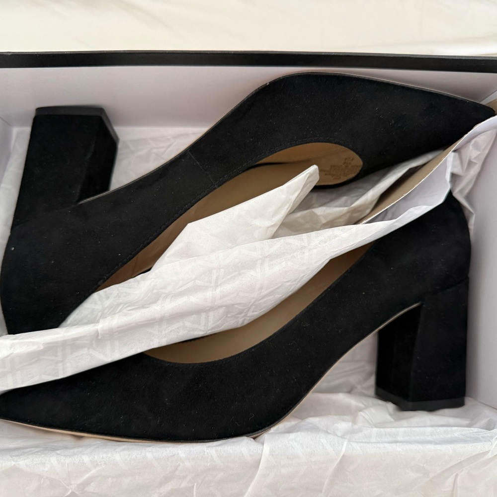 Marc Fisher Zala Block Heel Pointy Toe Pump